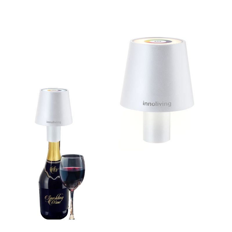 Lampada LED Per Bottiglie Ricaricabile - Luce Da Tavolo Touch Senza Fili, Impermeabile IP54, Nero - Foto 10